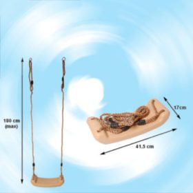 Plastic swing - with PP rope