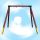 Single seat swing with baby seat