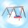 Two-seat swing with fold-down seats, 1200 mm nest swing with basket