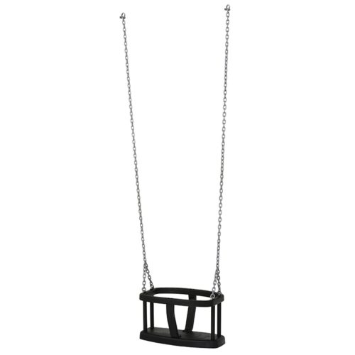 Public baby swing with chain