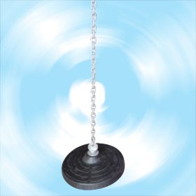   Gumibevonatos fémbetétes tányérhinta galvanizált acéllánccal