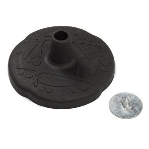 Alumínium betétes kerek prémium tányérhinta – 2,5 m galvanizált lánccal, védőcsővel