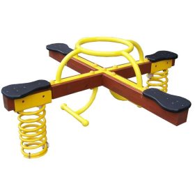 Four-seater double-spring tipper toy