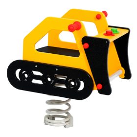 Bulldozer sit-in spring toy