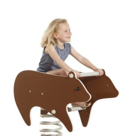 Bear sit-in spring toy