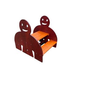 Shapely outdoor bench