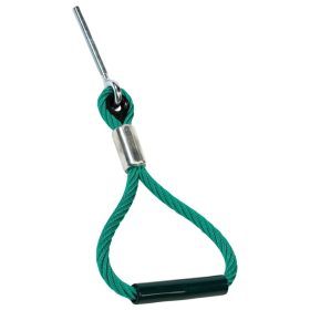 Köztéri acélbetétes köteles tornászgyűrű