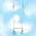 Trapeze swing with plastic rings - PH rope