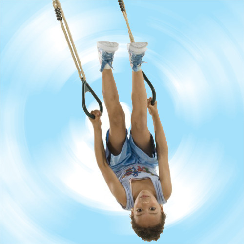 Triangular plastic ring swing - with PH rope