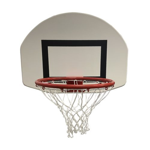 School streetball backboard with ring