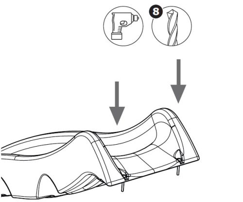 Optima public slide with a starting height of 120 cm