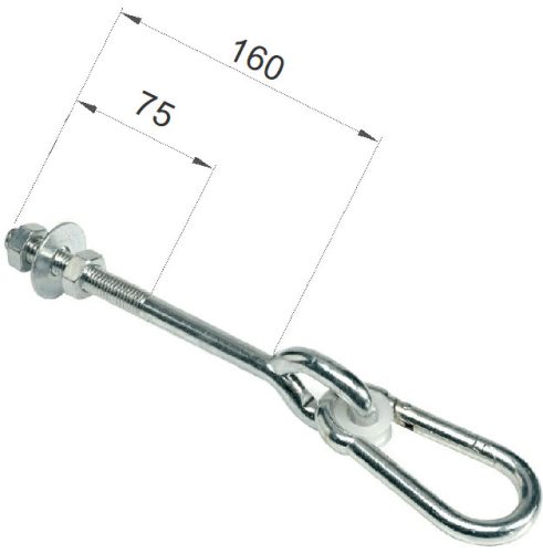 Carabiner swing joint TYPE O 160 mm