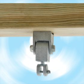 Swing joint "premium" 160 mm bushing galvanized