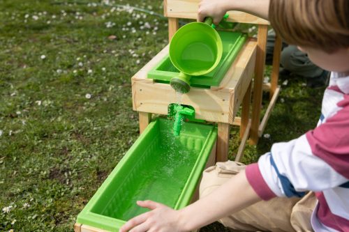Vizes pancsoló asztal szett, 3 db-os kültérre